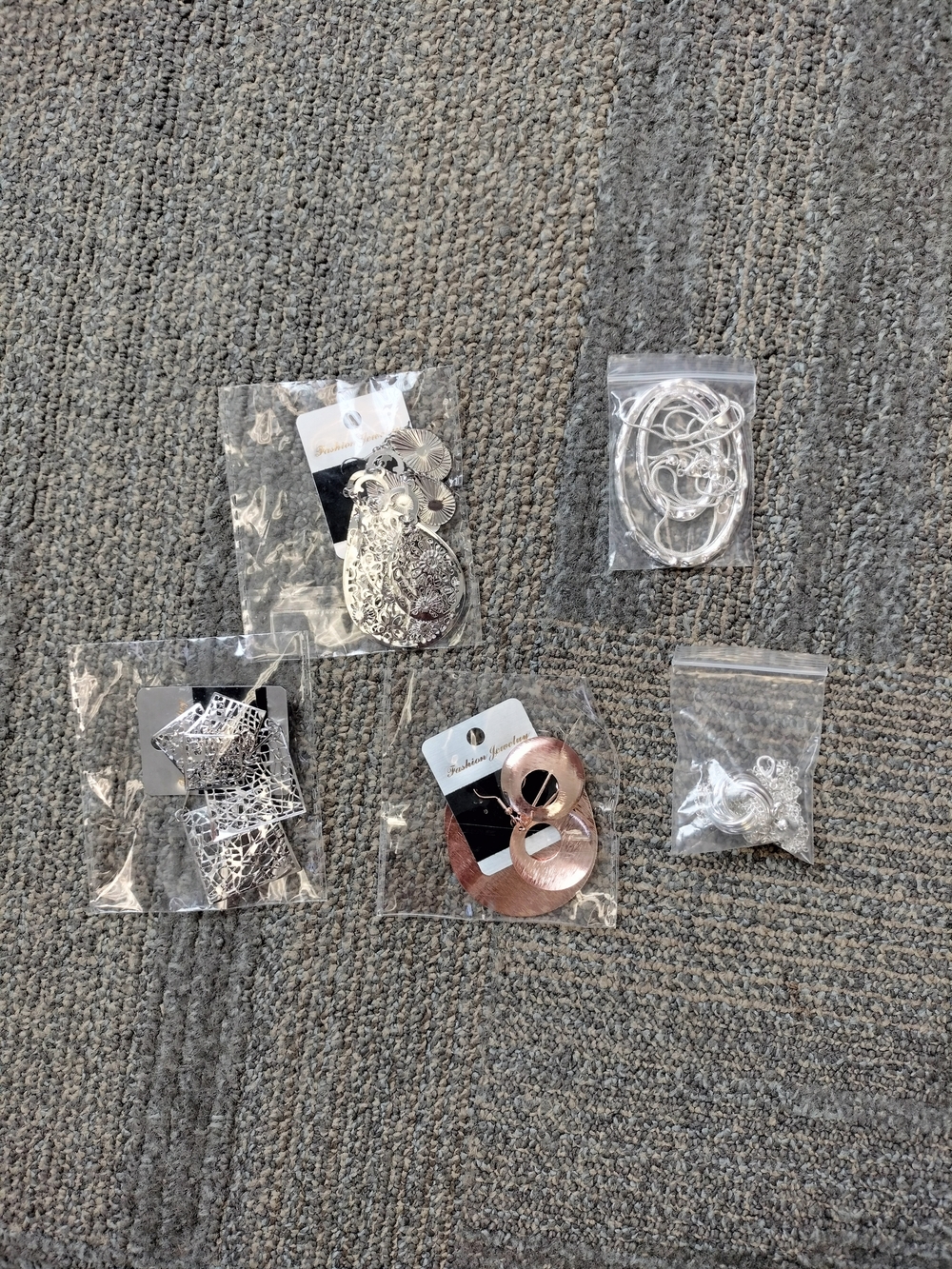 Silver and Rose Gold Fashion Earring Set - Multipack